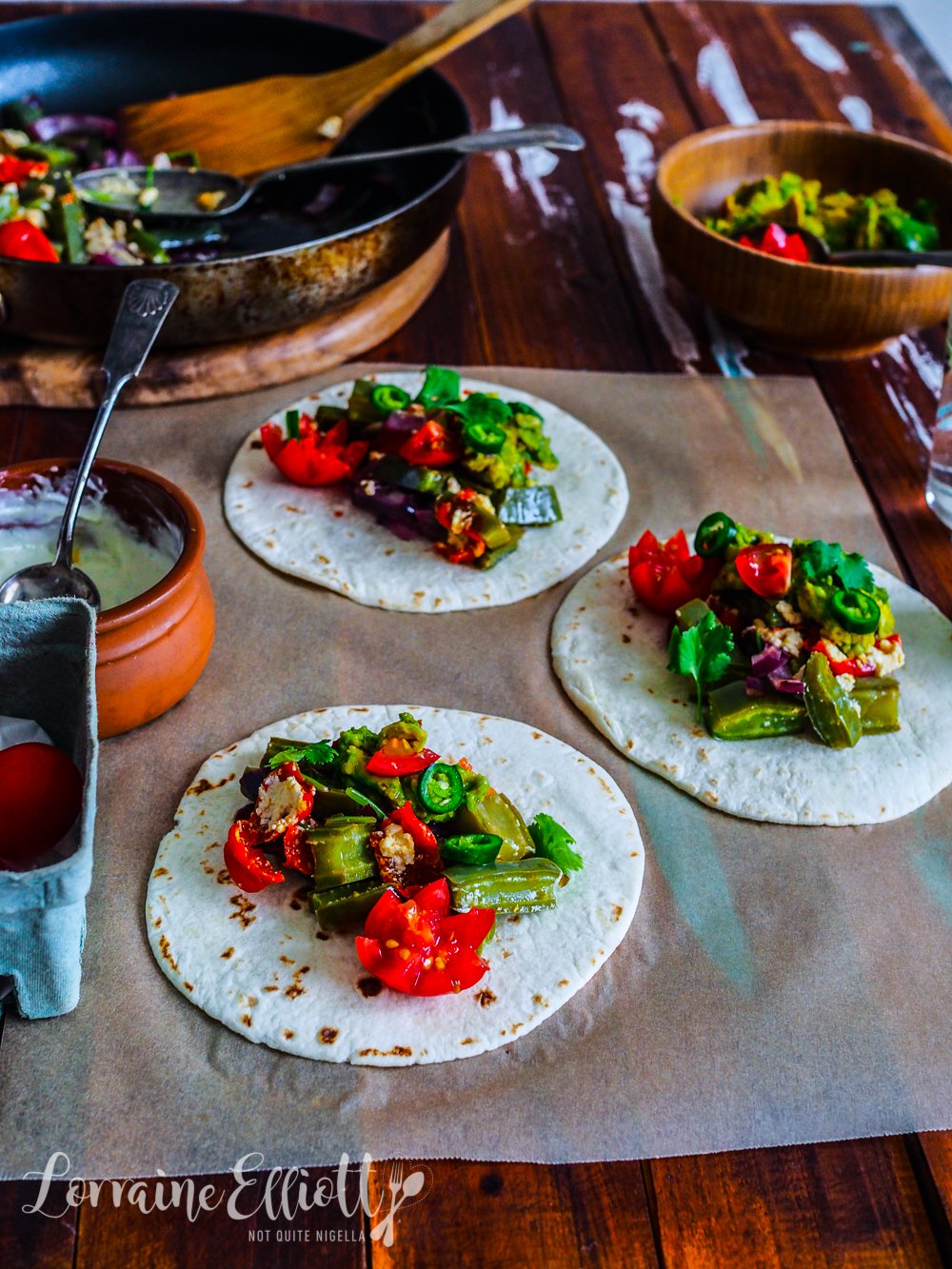 Cactus Nopales Recipe Tacos @ Not Quite Nigella