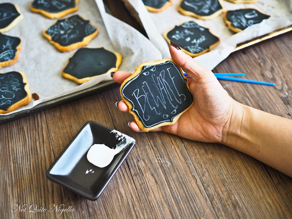 Chalkboard Cookies Not Quite Nigella