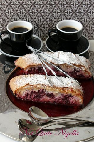 Cherry, Cheese & Coconut Strudel - Daring Bakers May 2009 challenge