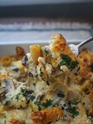 Chicken Alfredo Bake