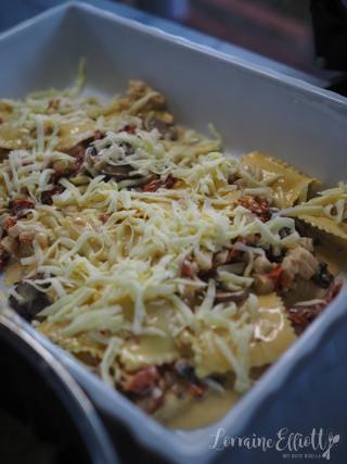 Chicken Alfredo Bake