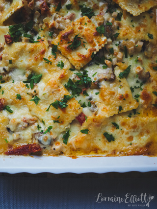 Chicken Alfredo Bake