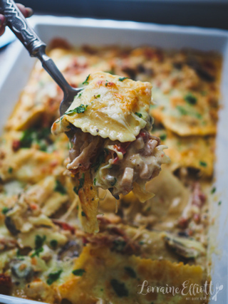 Chicken Alfredo Bake