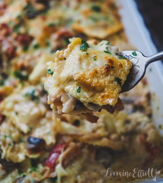 Chicken Alfredo Bake
