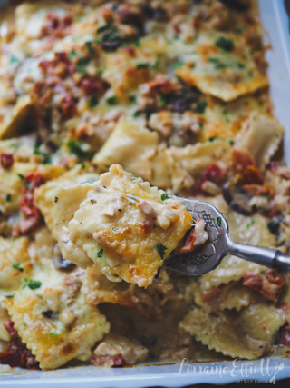 Chicken Alfredo Bake