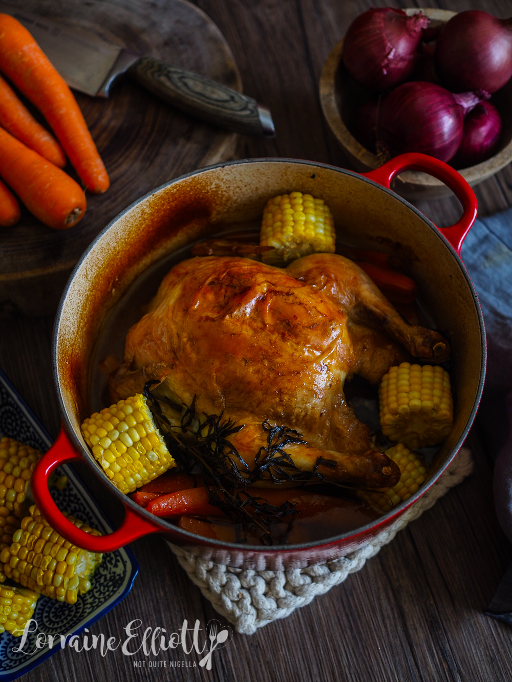 Chicken Pot Roast Not Quite Nigella
