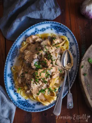 Chicken Stroganoff recipe Slow Cooker Instant Pot Pressure Cooker