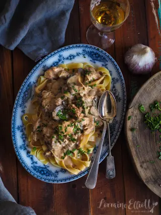 Chicken Stroganoff recipe Slow Cooker Instant Pot Pressure Cooker