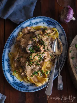 Chicken Stroganoff recipe Slow Cooker Instant Pot Pressure Cooker