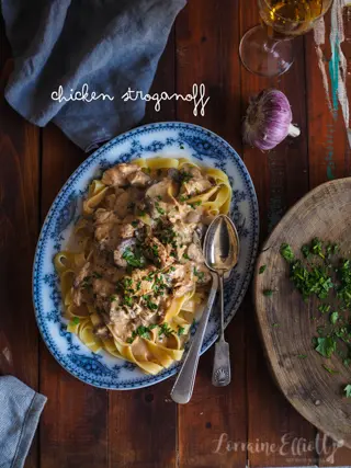 Chicken Stroganoff recipe Slow Cooker Instant Pot Pressure Cooker