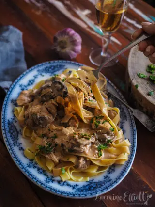 Chicken Stroganoff recipe Slow Cooker Instant Pot Pressure Cooker