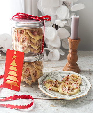Candy Cane Chocolate Dipped Pretzels - 3 Ingredients