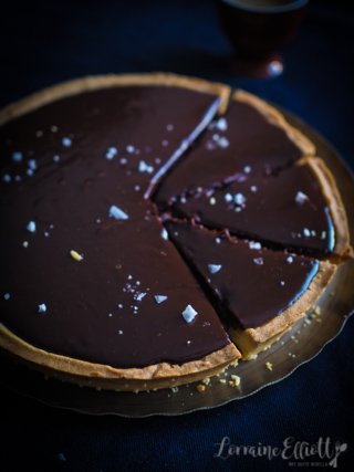 Chocolate Passion Fruit Caramel Tart