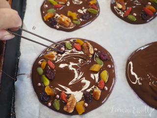 Chocolate Christmas Tree Mendiant