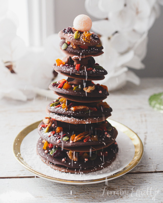 Chocolate Christmas Tree Mendiant