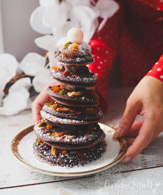 Chocolate Christmas Tree Mendiant