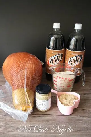 ham root beer, chocolate pomegranate cake