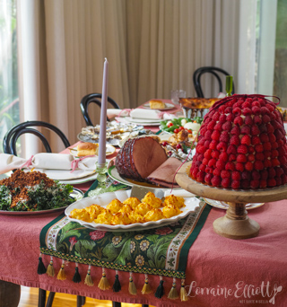 Christmas Salad Snowman Wreath