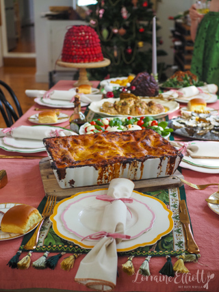Christmas Salad Snowman Wreath