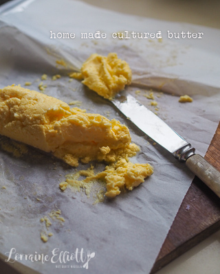 5 Minute Homemade Cultured Butter