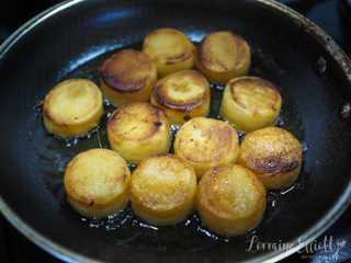 Fondant Potatoes - Crisp Outside, Melting Inside