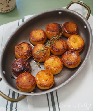 Fondant Potatoes - Crisp Outside, Melting Inside
