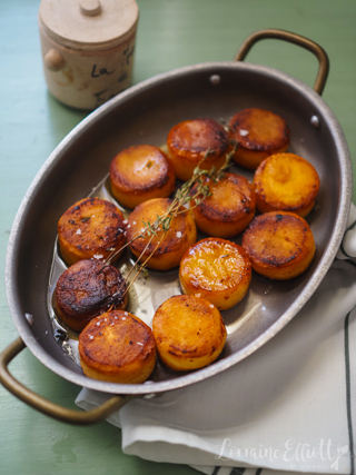 Fondant Potatoes - Crisp Outside, Melting Inside
