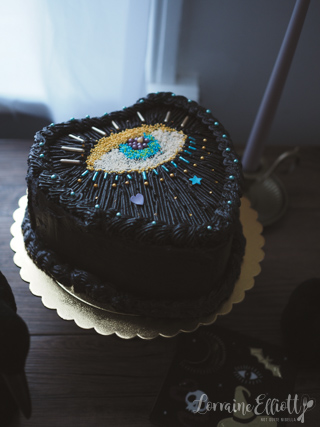 Halloween Evil Eye Cake