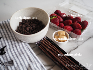 Halloween Chocolate Covered Strawberries Witch Broomsticks
