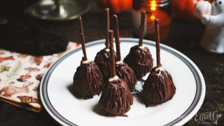 Halloween Chocolate Covered Strawberries Witch Broomsticks
