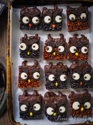 Halloween Owl Rice Krispie Treats