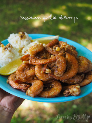 Hawaiian Garlic Shrimp & Rice