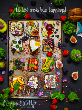 Hot Cross Bun Creative Topping Ideas