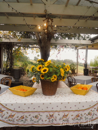 Bistro Molines overlooking the Hunter Valley