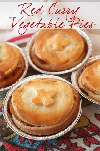 Red Curry Vegetable Pies