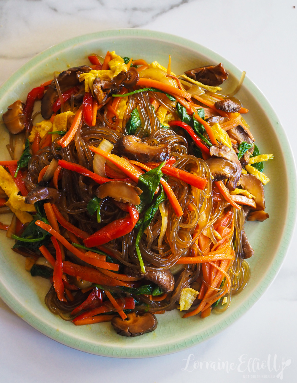 Japchae Noodles Not Quite Nigella