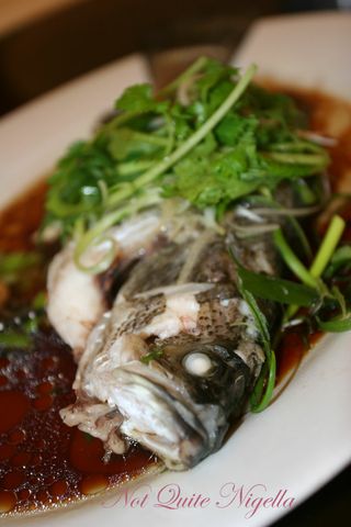 Kensington Peking restaurant Steamed Barramundi