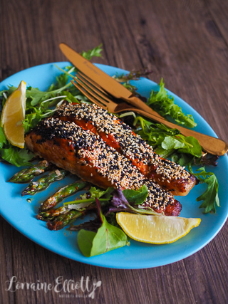 Gochujang Grilled Salmon & Potatoes