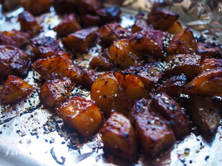 Gochujang Grilled Salmon & Potatoes