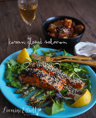 Gochujang Grilled Salmon & Potatoes