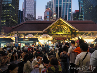 Satay Street at Lau Pa Sat, Singapore