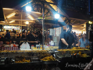 Satay Street at Lau Pa Sat, Singapore