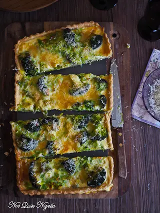 Vegetarian Quiche Leek Broccoli Cheese