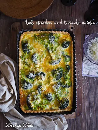 Vegetarian Quiche Leek Broccoli Cheese