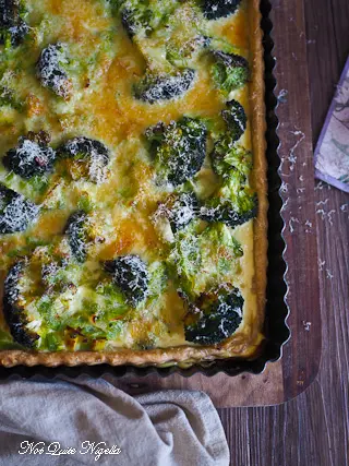 Vegetarian Quiche Leek Broccoli Cheese