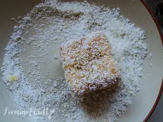 Mango Coconut Lamingtons