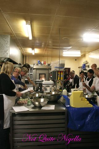 Adriano Zumbo Cooking classes everyone at work