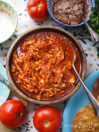Mexican Chicken Tinga In The Slow Cooker