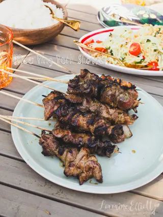 Moo Ping Thai Pork Skewers