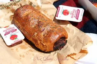 Bourke Street Bakery, Surry Hills Lamb, harissa and almond sausage roll